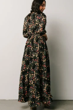 Hot Baltic Born Rebecca Maxi Dress | Black Pomegranate Print BlackPomegranatePrint
