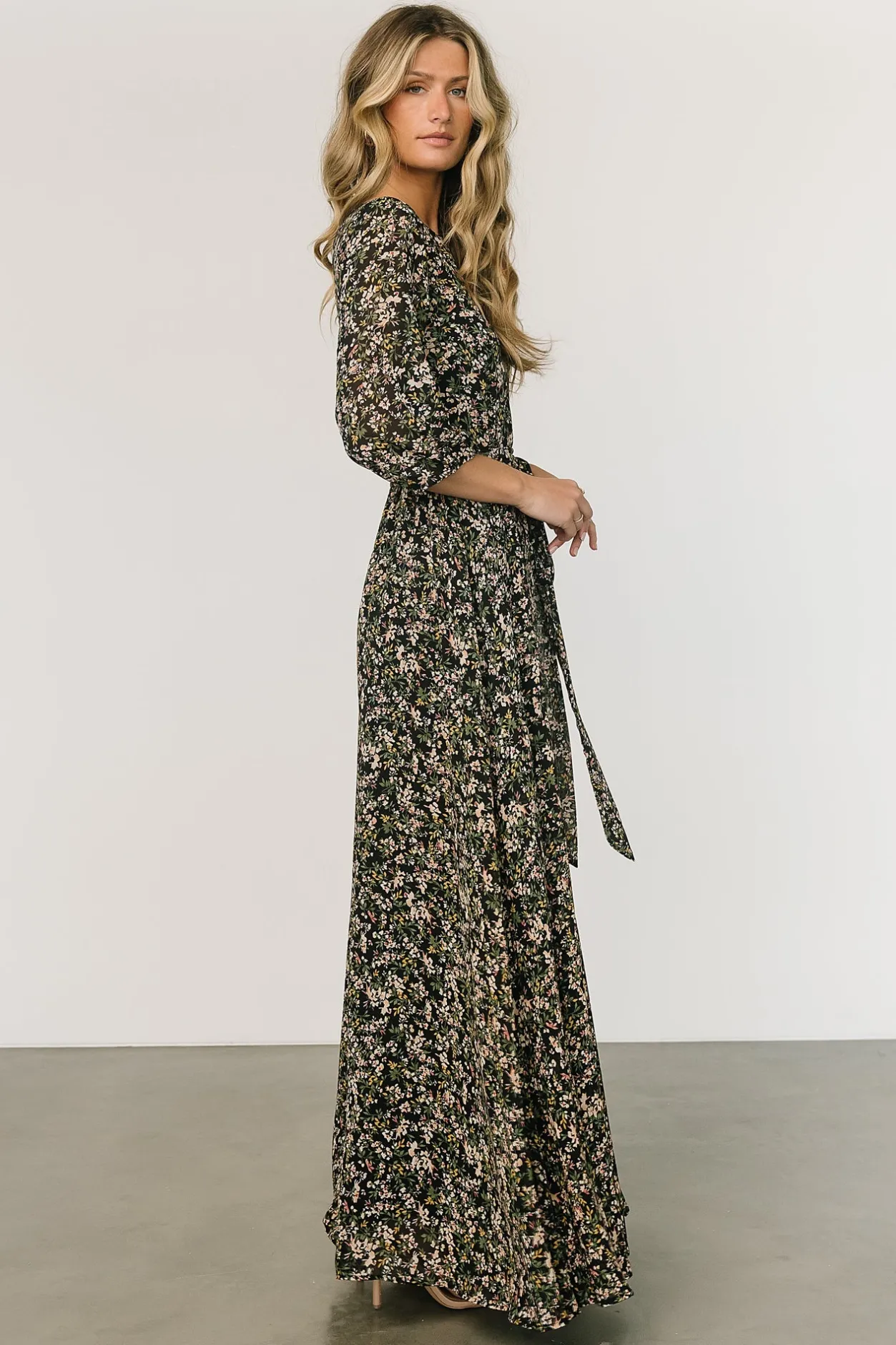 Best Baltic Born Rebecca Maxi Dress | Black Floral BlackFloral