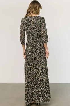 Best Baltic Born Rebecca Maxi Dress | Black Floral BlackFloral