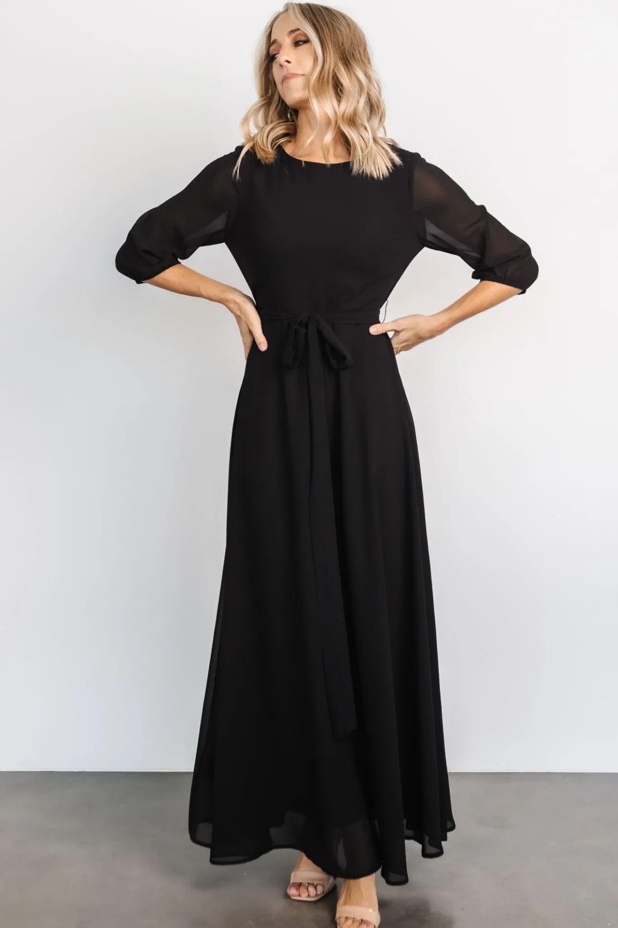 New Baltic Born Rebecca Maxi Dress | Black