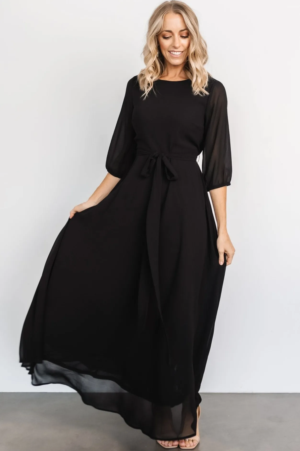 New Baltic Born Rebecca Maxi Dress | Black