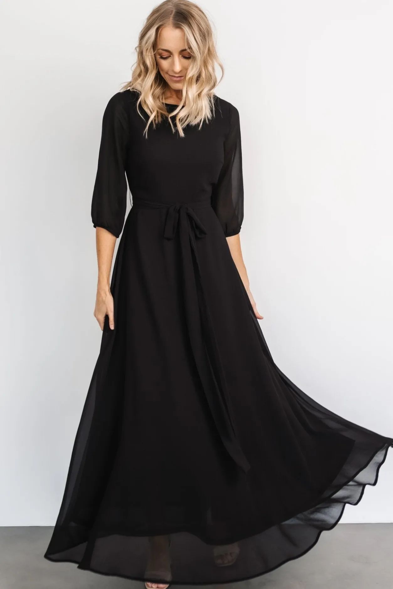 New Baltic Born Rebecca Maxi Dress | Black