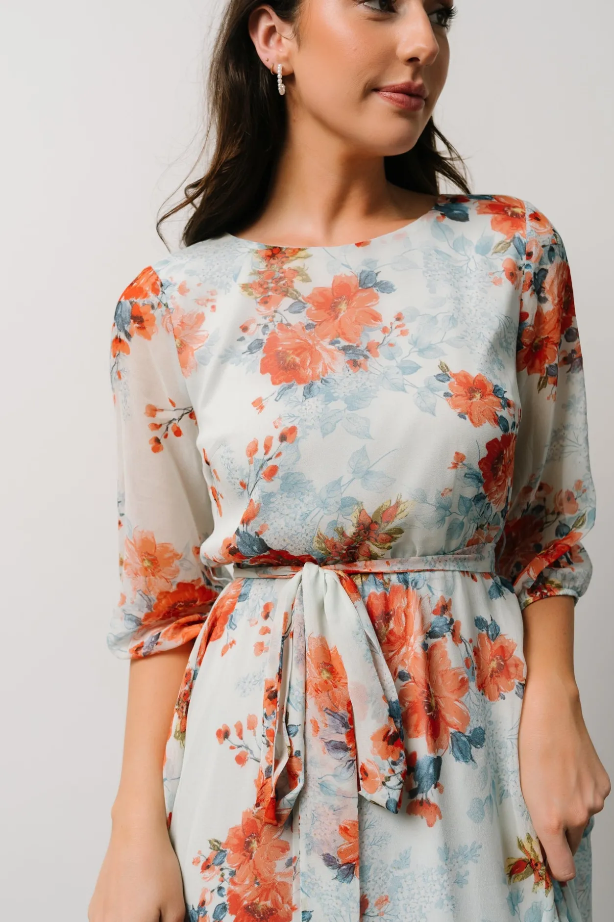 Best Baltic Born Rebecca Maxi Dress | Blue + Coral Blossom Blue+CoralBlossom
