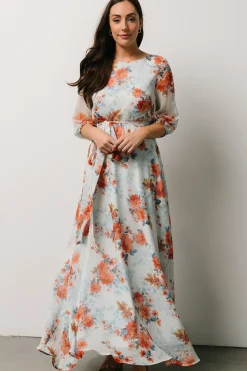 Best Baltic Born Rebecca Maxi Dress | Blue + Coral Blossom Blue+CoralBlossom