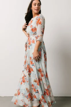 Best Baltic Born Rebecca Maxi Dress | Blue + Coral Blossom Blue+CoralBlossom