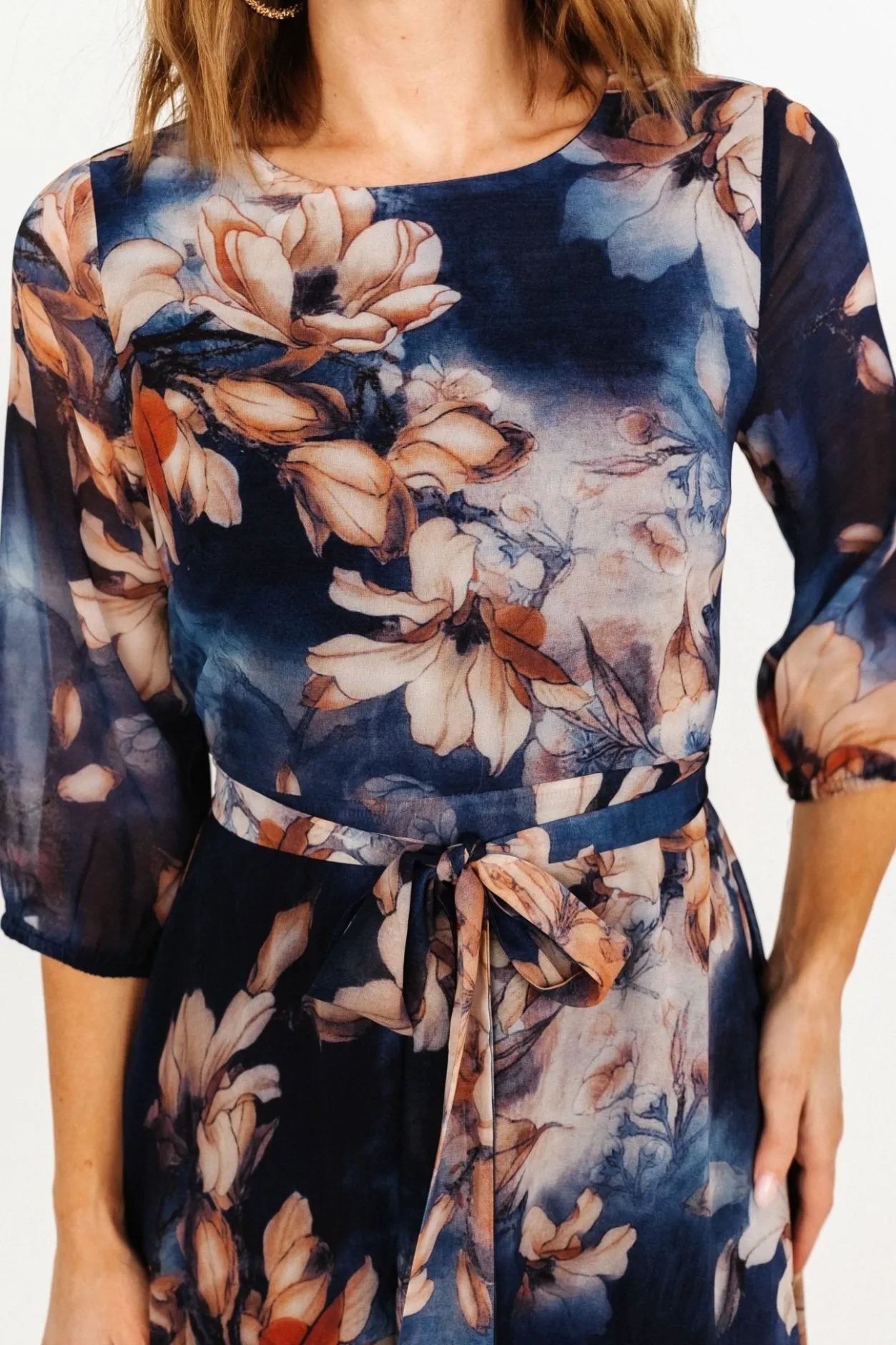 Outlet Baltic Born Rebecca Maxi Dress | Dark Blue Floral DarkBlueFloral