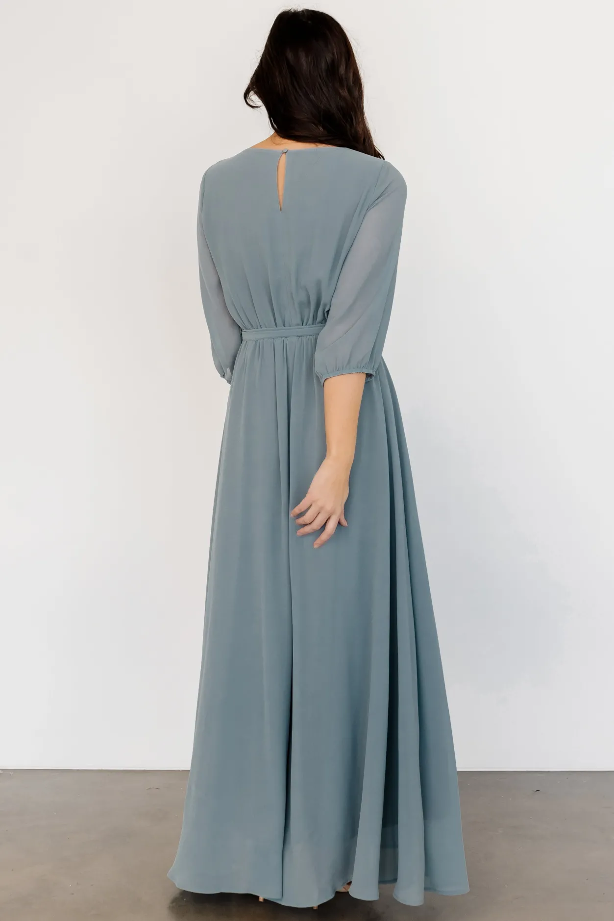 Online Baltic Born Rebecca Maxi Dress | Dusty Blue DustyBlue