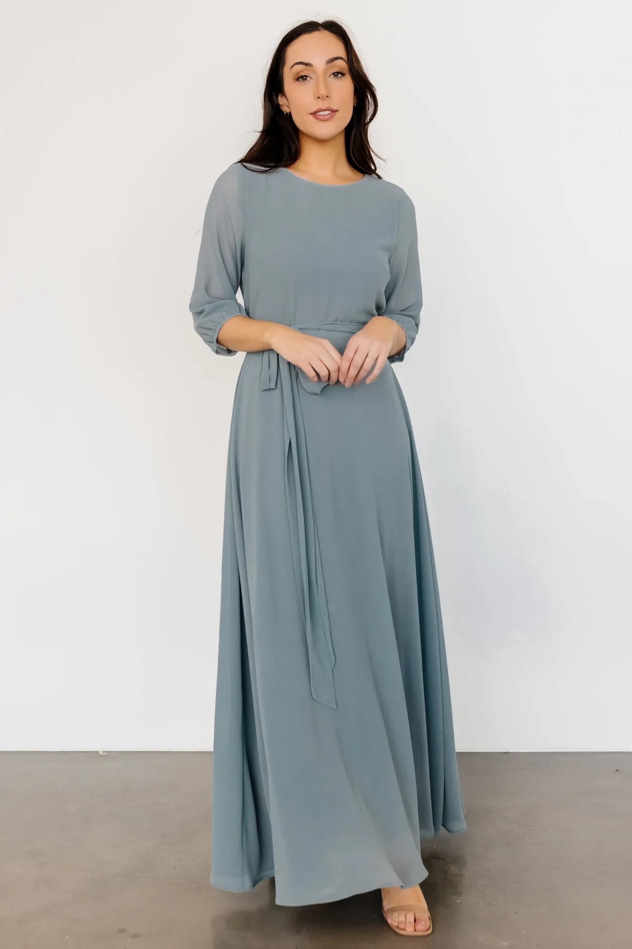 Online Baltic Born Rebecca Maxi Dress | Dusty Blue DustyBlue