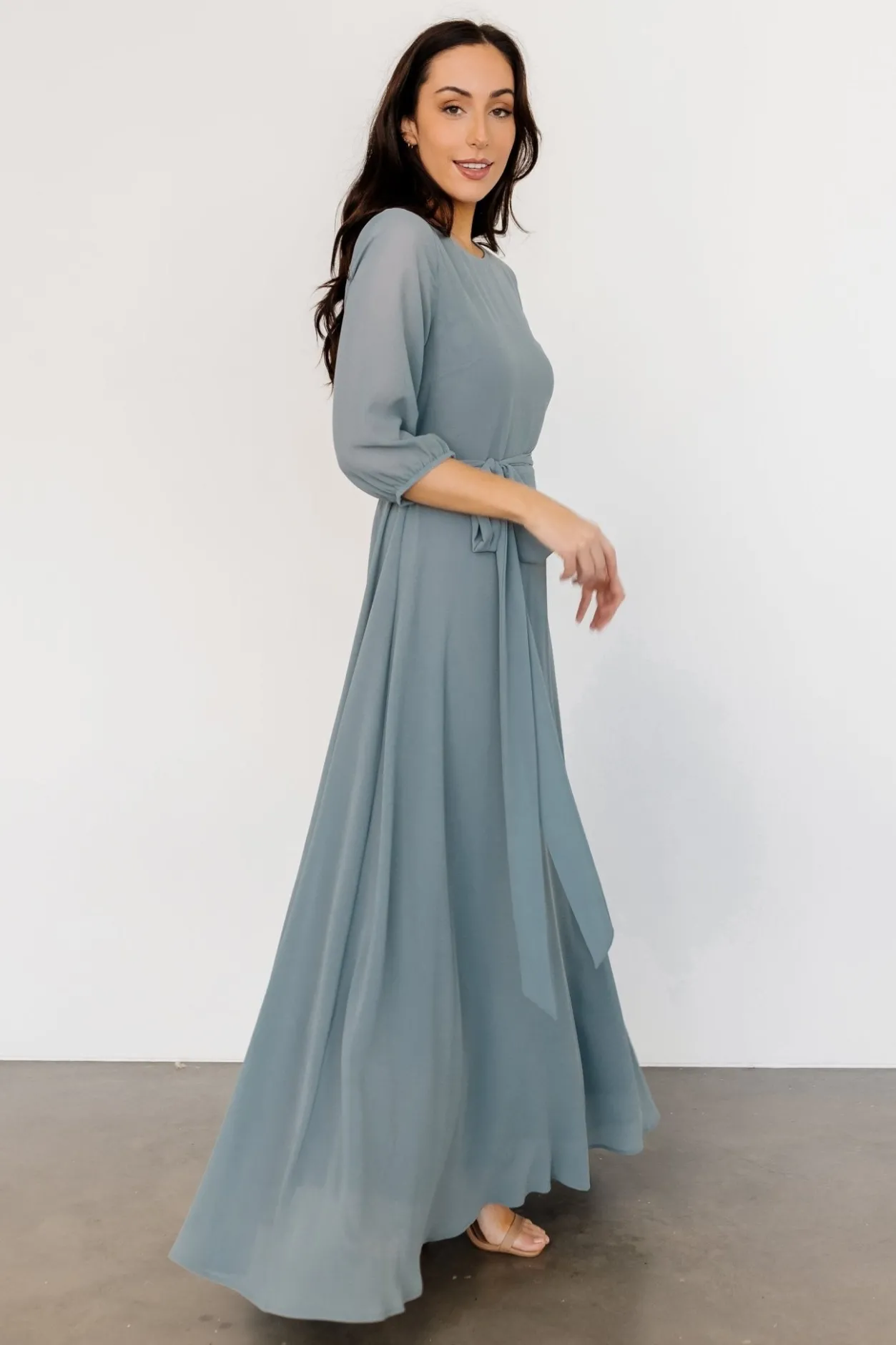 Online Baltic Born Rebecca Maxi Dress | Dusty Blue DustyBlue