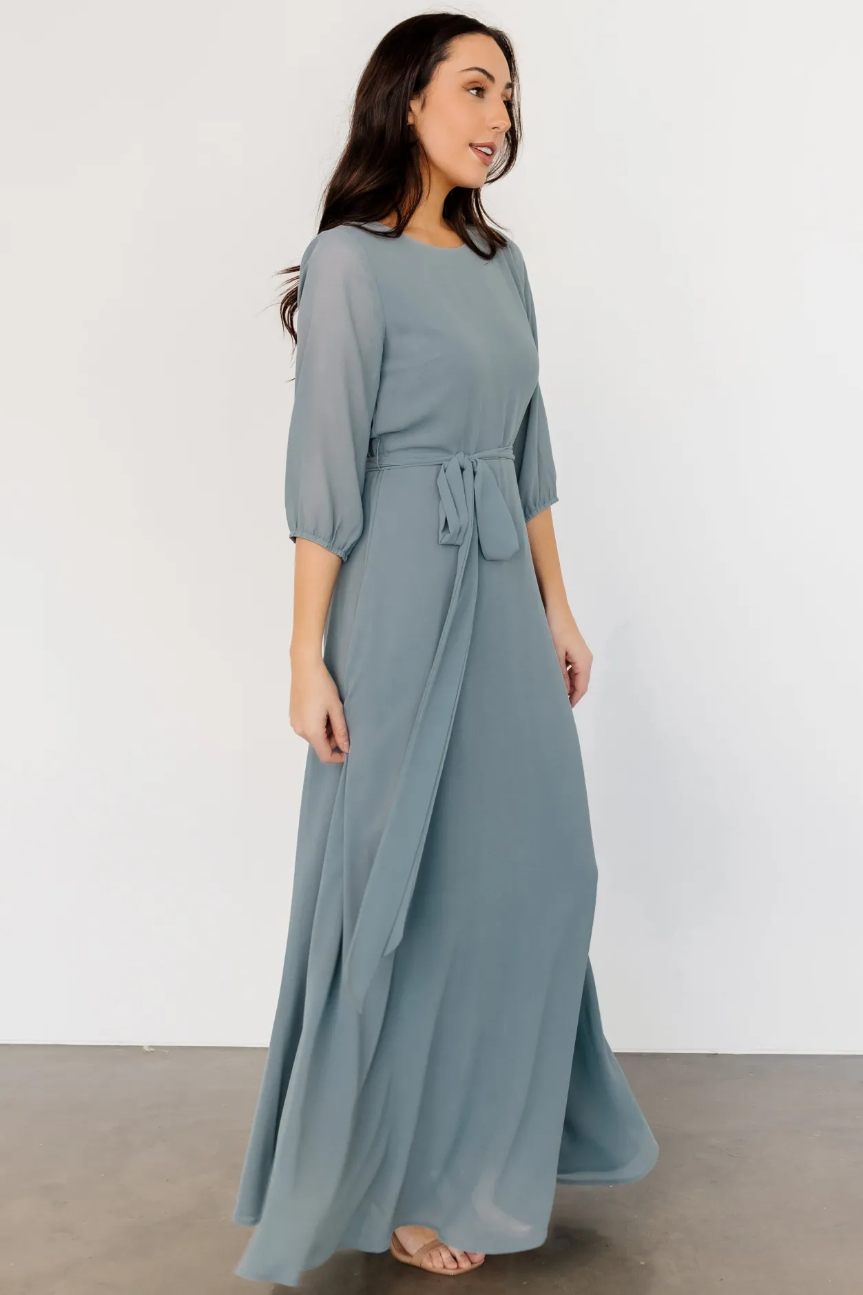 Online Baltic Born Rebecca Maxi Dress | Dusty Blue DustyBlue