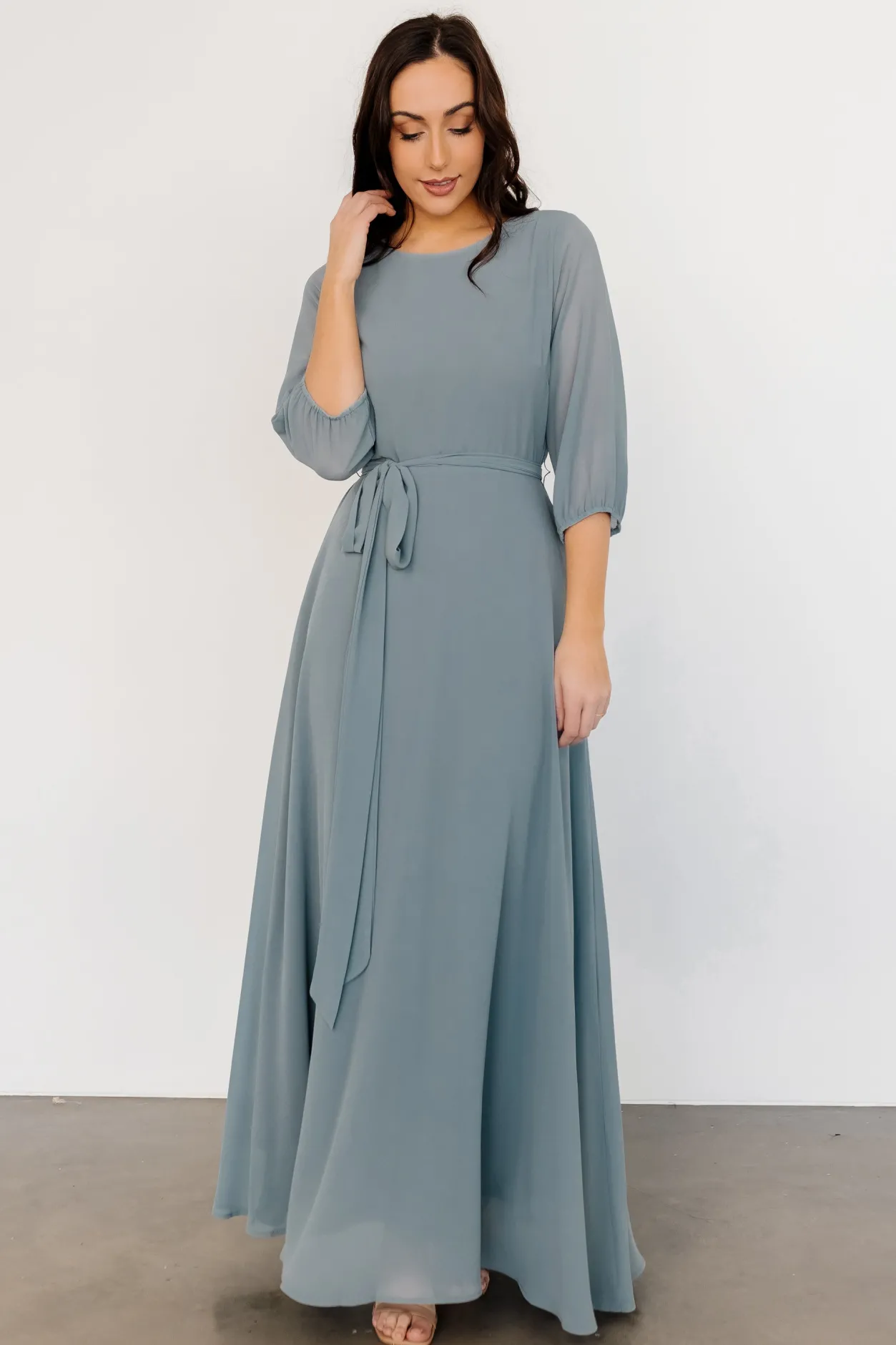 Online Baltic Born Rebecca Maxi Dress | Dusty Blue DustyBlue