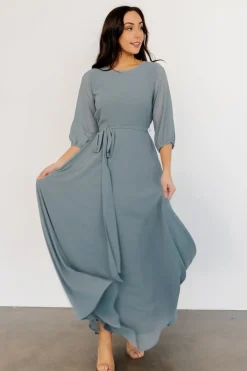Online Baltic Born Rebecca Maxi Dress | Dusty Blue DustyBlue