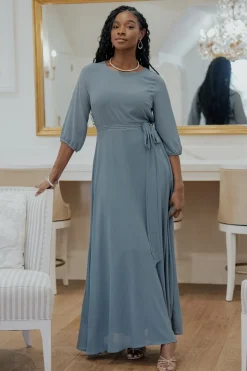 Online Baltic Born Rebecca Maxi Dress | Dusty Blue DustyBlue