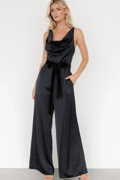 Discount Baltic Born Rebel Satin Jumpsuit | Black