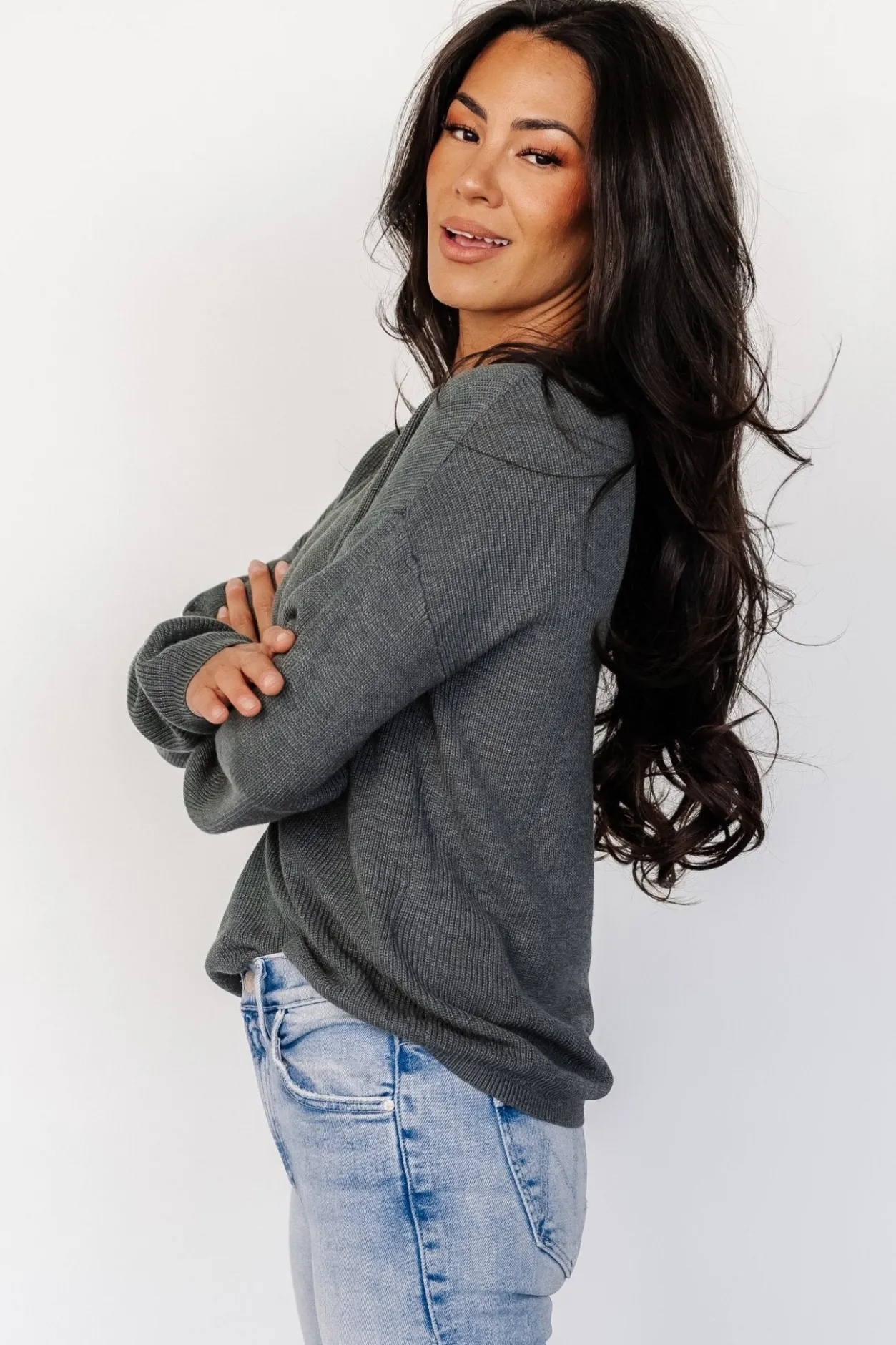 Outlet Baltic Born Reese Knit Sweater Top | Balsam