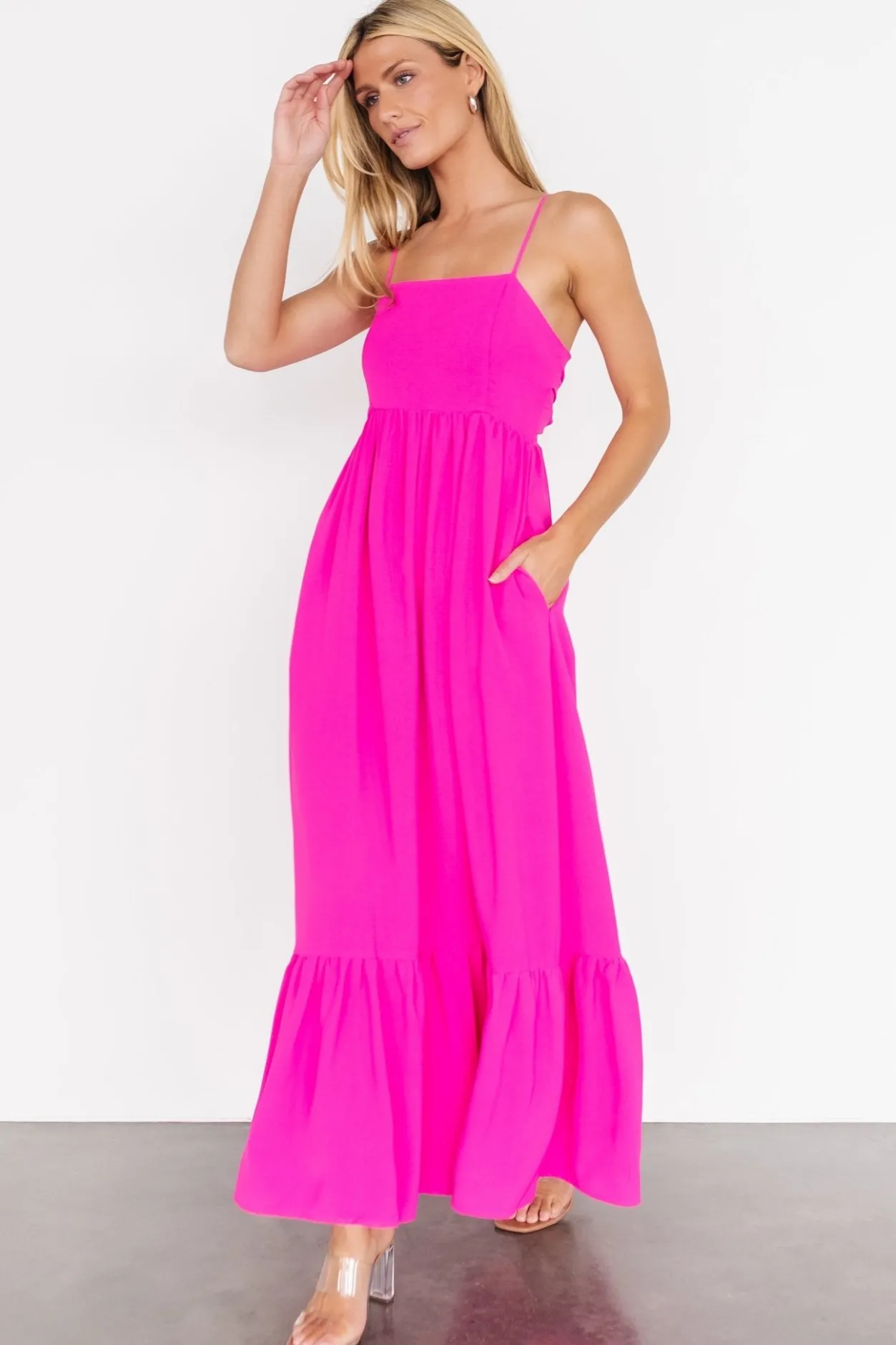 Fashion Baltic Born Regan Tank Maxi Dress | Fuchsia