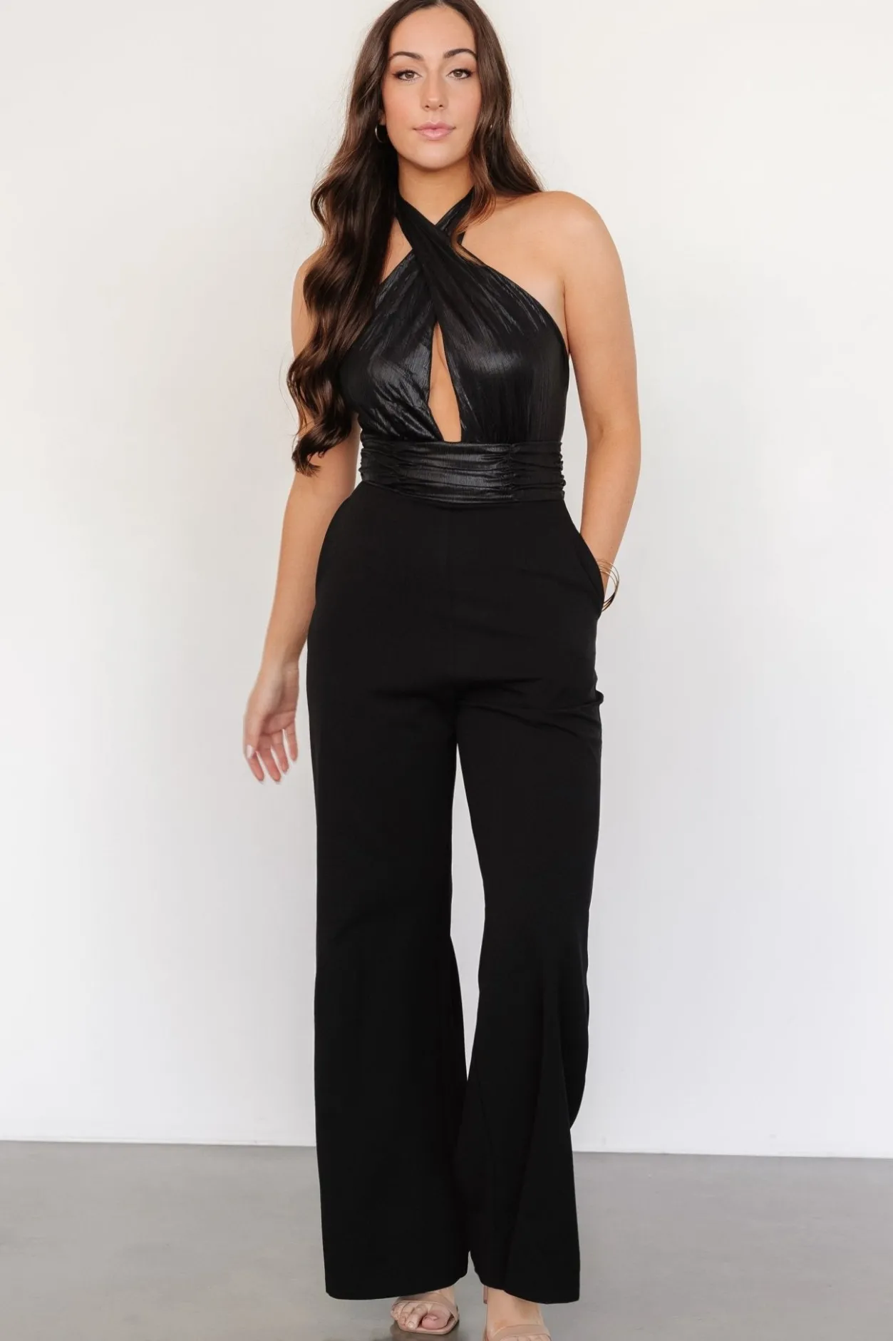 Sale Baltic Born Reign Halter Jumpsuit | Black