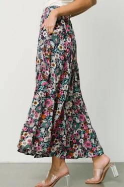 Hot Baltic Born Reilly Maxi Skirt | Navy Flower Print NavyFlowerPrint