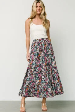 Hot Baltic Born Reilly Maxi Skirt | Navy Flower Print NavyFlowerPrint