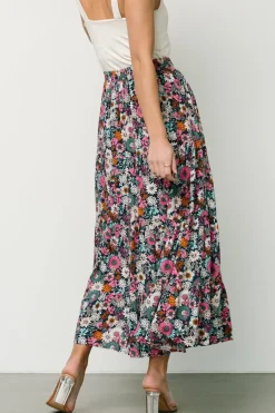 Hot Baltic Born Reilly Maxi Skirt | Navy Flower Print NavyFlowerPrint