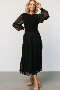 Fashion Baltic Born Remi Ribbed Maxi Dress | Black