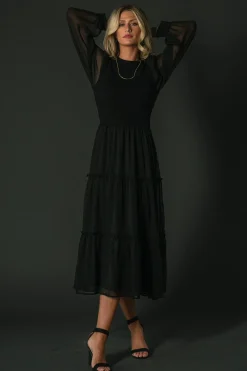 Fashion Baltic Born Remi Ribbed Maxi Dress | Black