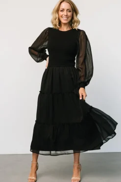 Fashion Baltic Born Remi Ribbed Maxi Dress | Black