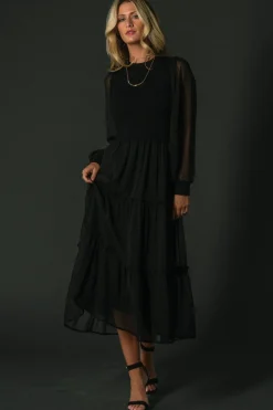Fashion Baltic Born Remi Ribbed Maxi Dress | Black