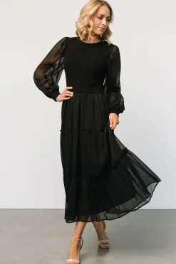 Fashion Baltic Born Remi Ribbed Maxi Dress | Black