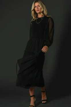 Fashion Baltic Born Remi Ribbed Maxi Dress | Black