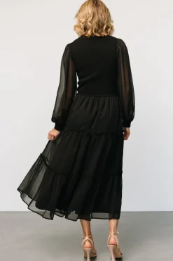Fashion Baltic Born Remi Ribbed Maxi Dress | Black