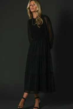 Fashion Baltic Born Remi Ribbed Maxi Dress | Black