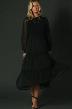 Fashion Baltic Born Remi Ribbed Maxi Dress | Black