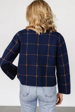 Discount Baltic Born Remington Sweater | Navy + Orange Navy+Orange