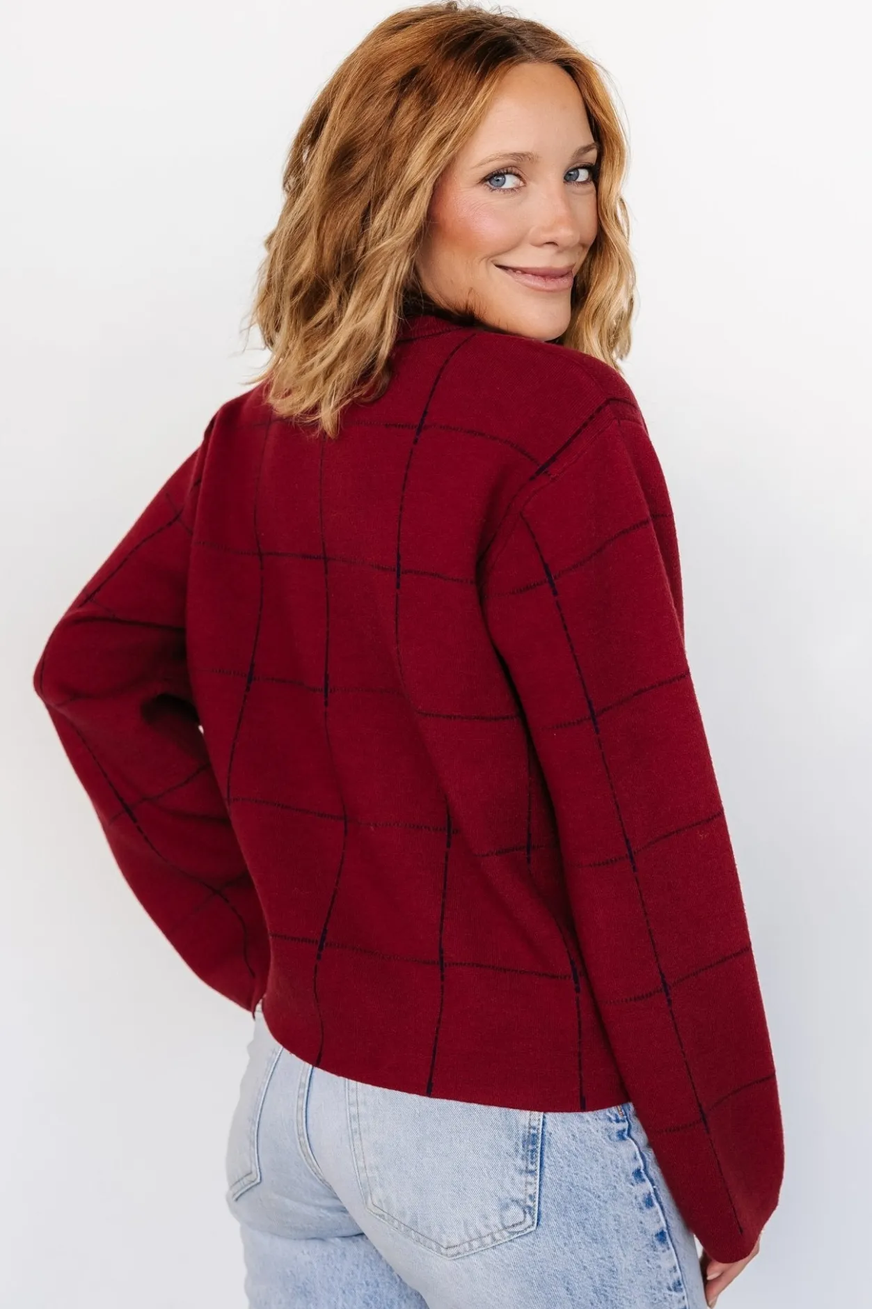 Fashion Baltic Born Remington Sweater | Red + Navy Red+Navy
