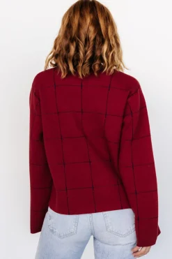Fashion Baltic Born Remington Sweater | Red + Navy Red+Navy