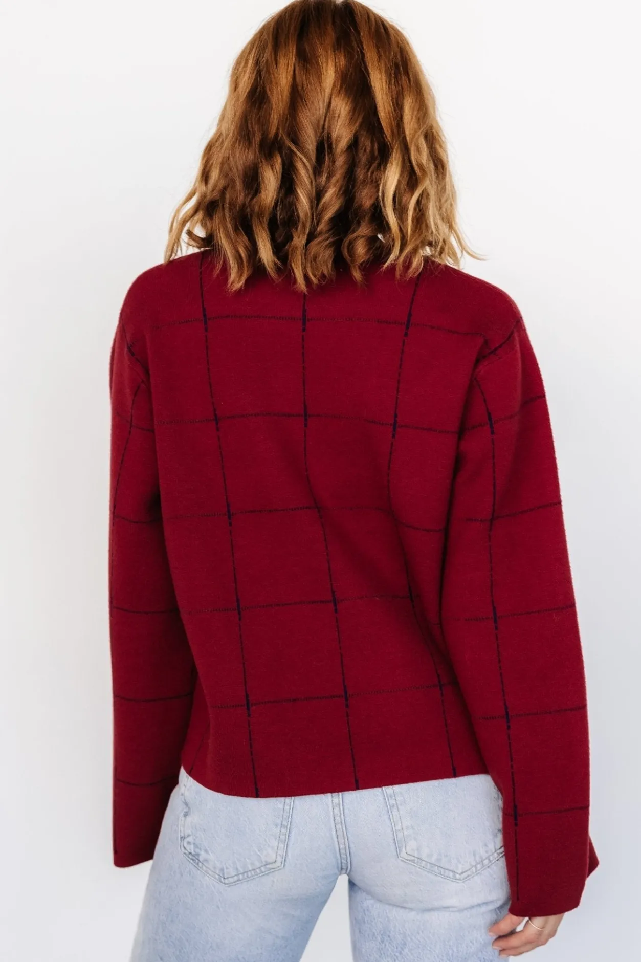 Fashion Baltic Born Remington Sweater | Red + Navy Red+Navy