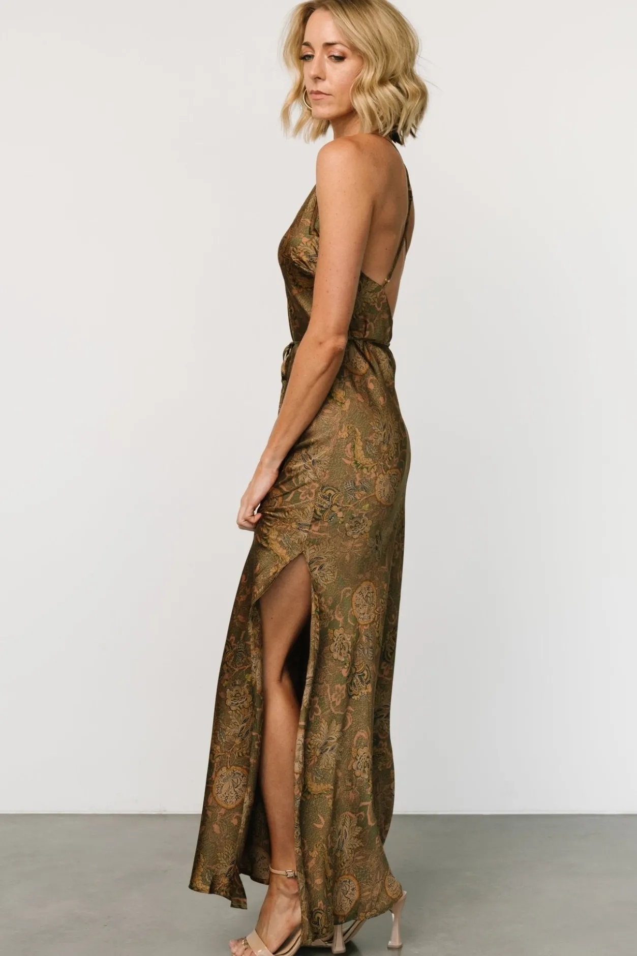 Fashion Baltic Born Reno Slip Maxi Dress | Brown + Olive Brown+Olive