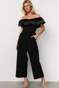 Clearance Baltic Born Reyna Off Shoulder Jumpsuit | Black