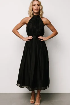 Discount Baltic Born Rheise Pleated Top Dress | Black