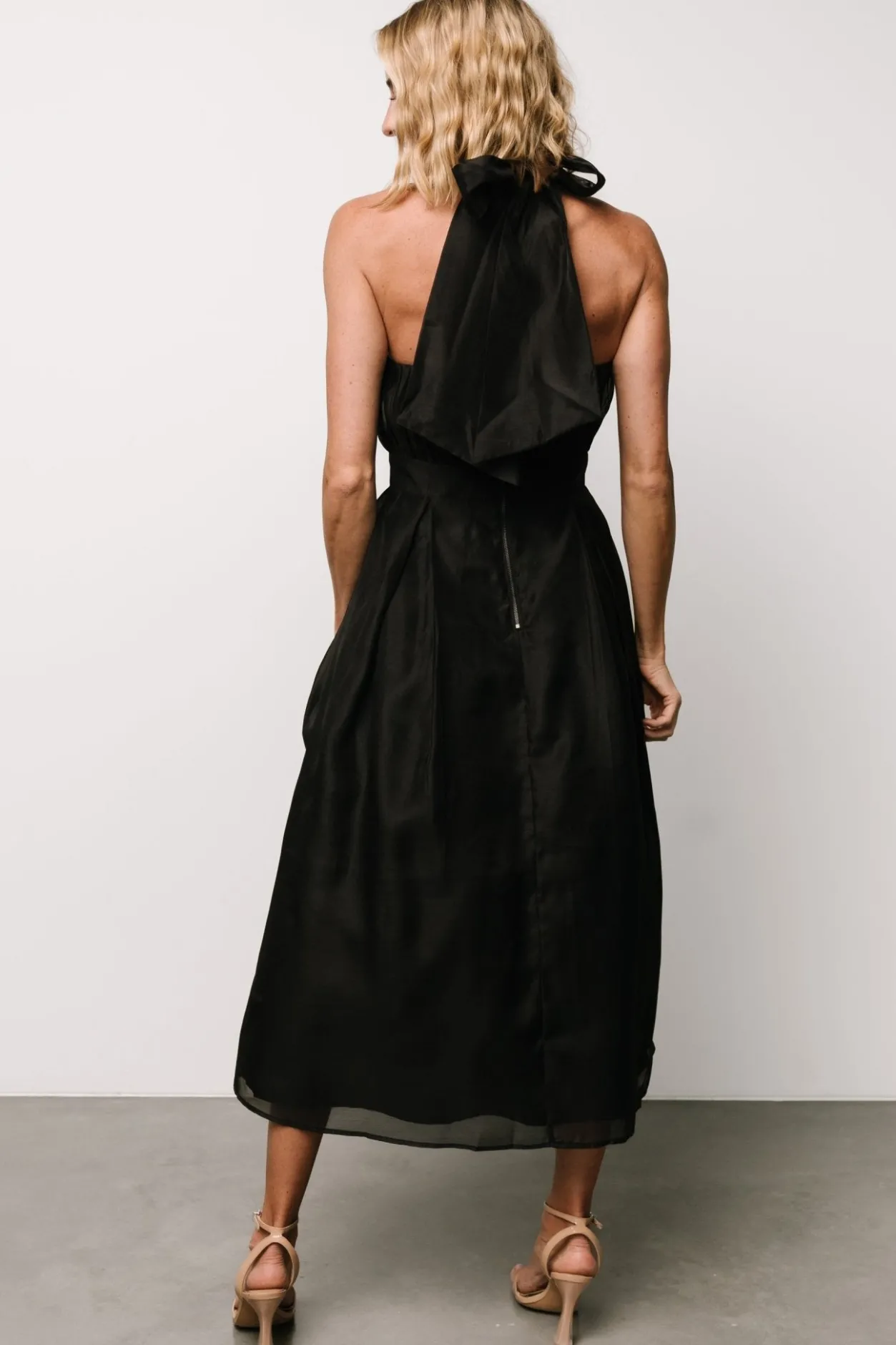 Discount Baltic Born Rheise Pleated Top Dress | Black