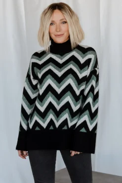 Sale Baltic Born Ricks Sweater | Black + Green Multi Black+GreenMulti