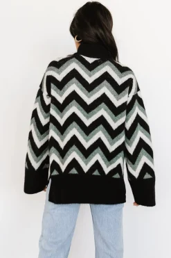Sale Baltic Born Ricks Sweater | Black + Green Multi Black+GreenMulti