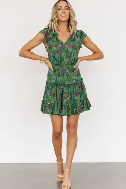Discount Baltic Born Rio Short Dress | Green Multi GreenMulti