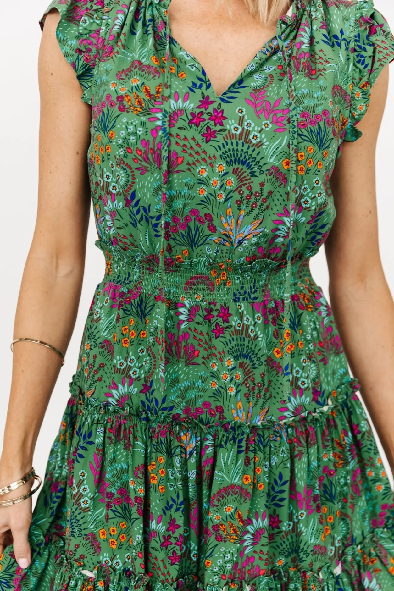 Discount Baltic Born Rio Short Dress | Green Multi GreenMulti