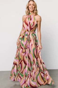 Outlet Baltic Born Rita Maxi Dress | Green Multi Print GreenMultiPrint
