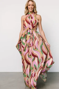 Outlet Baltic Born Rita Maxi Dress | Green Multi Print GreenMultiPrint