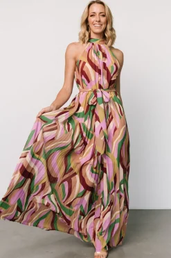 Outlet Baltic Born Rita Maxi Dress | Green Multi Print GreenMultiPrint