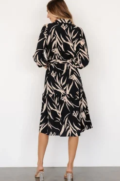 Discount Baltic Born Riverside Midi Dress | Navy + Taupe Navy+Taupe