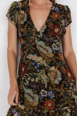 Best Baltic Born Riverwood Deep V Maxi Dress | Multi Floral MultiFloral